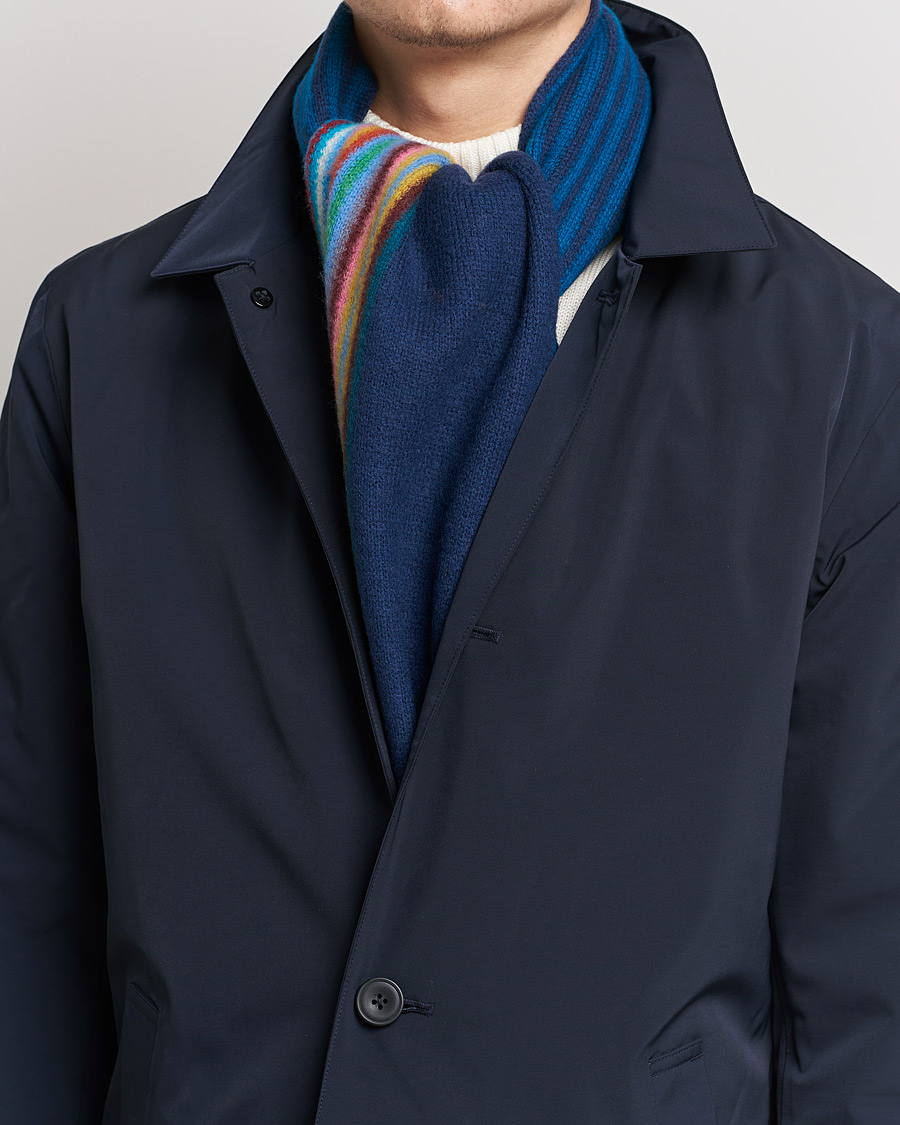 Uomini | Paul Smith Merino Wool Scarf Blue | Paul Smith | Merino Wool Scarf Blue