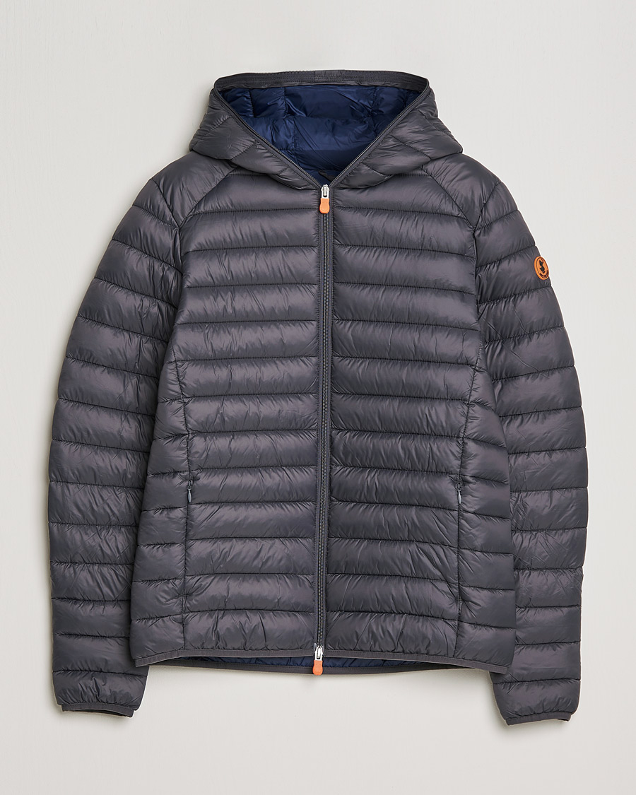 Uomini | Giacche | Save The Duck | Donald Lightweight Padded Hooded Jacket Anthracite