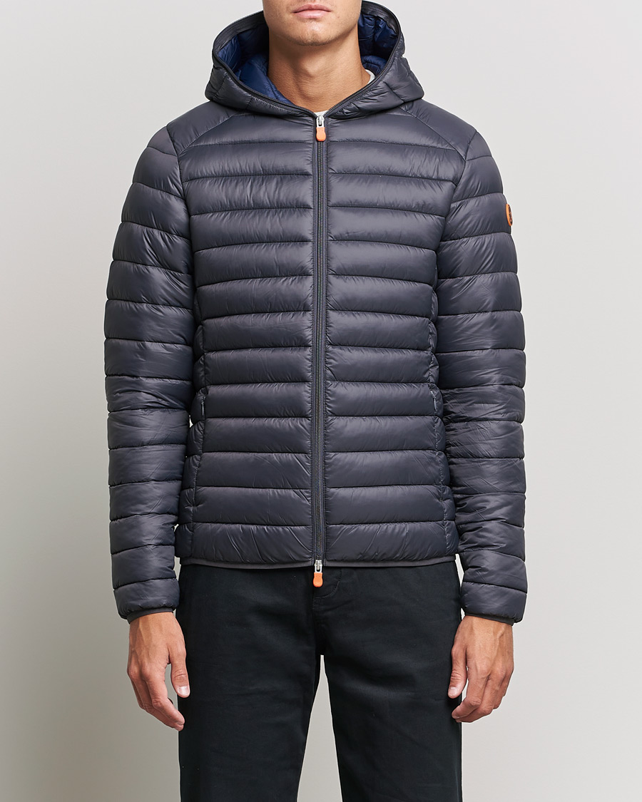 Uomini | Giacche | Save The Duck | Donald Lightweight Padded Hooded Jacket Anthracite
