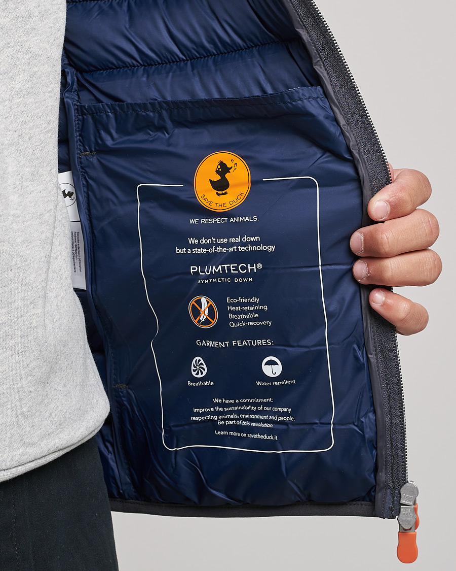 Uomini | Giacche | Save The Duck | Donald Lightweight Padded Hooded Jacket Anthracite