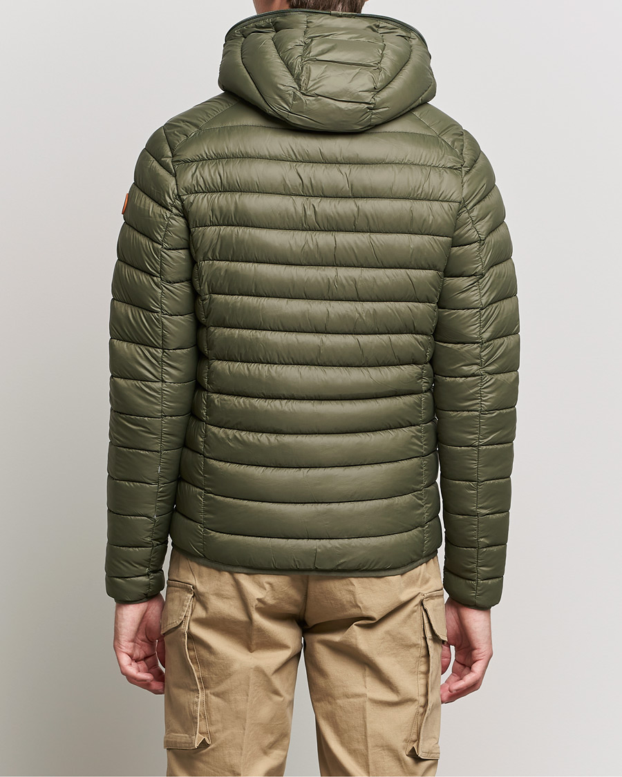 Uomini | Giacche | Save The Duck | Donald Lightweight Padded Hooded Jacket Laurel Green