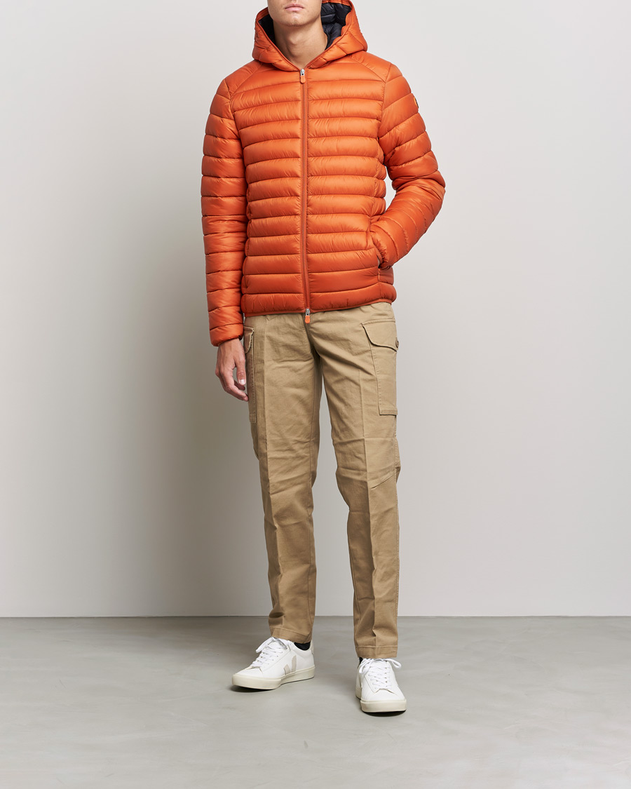 Uomini | Giacche | Save The Duck | Donald Lightweight Padded Hooded Jacket Ginger Orange S