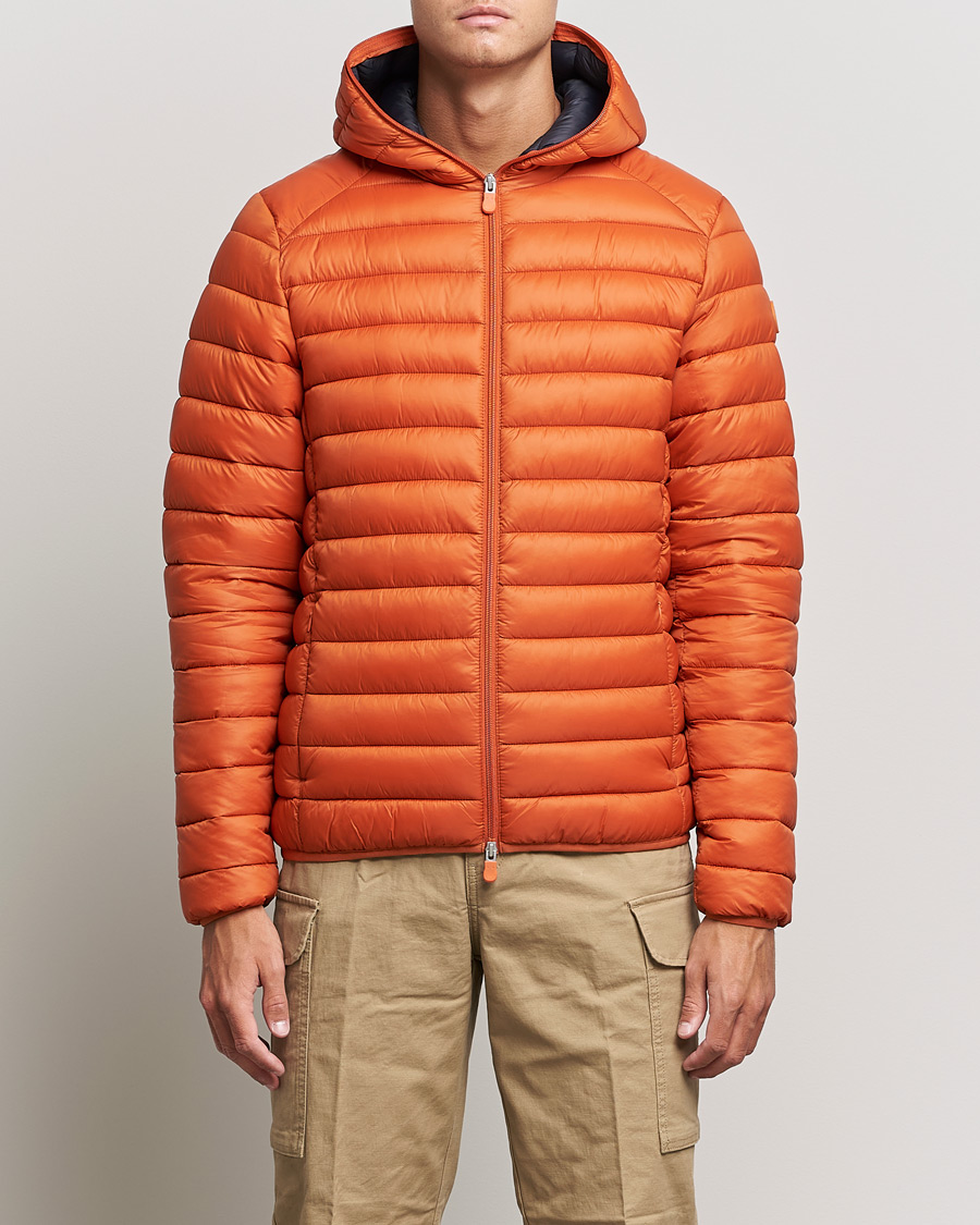 Uomini | Giacche | Save The Duck | Donald Lightweight Padded Hooded Jacket Ginger Orange S