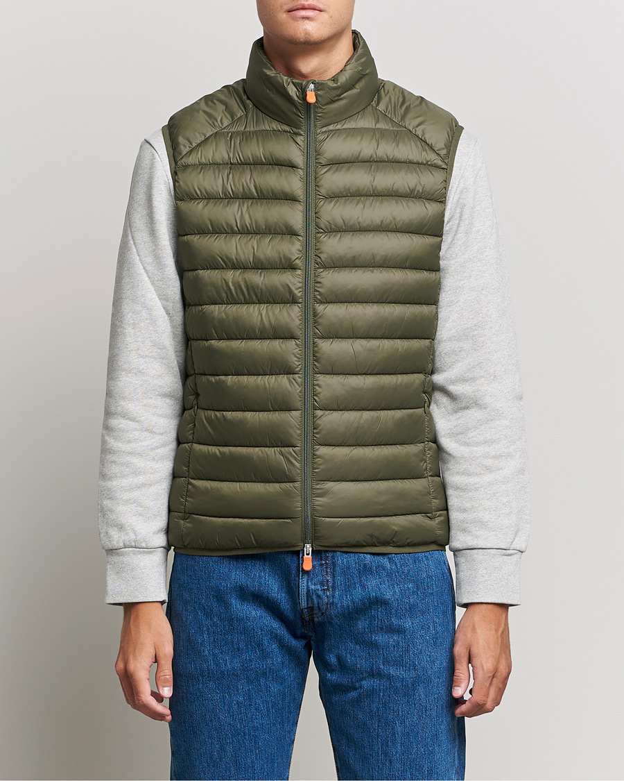 Uomini | Giacche | Save The Duck | Adam Lightweight Padded Vest Laurel Green