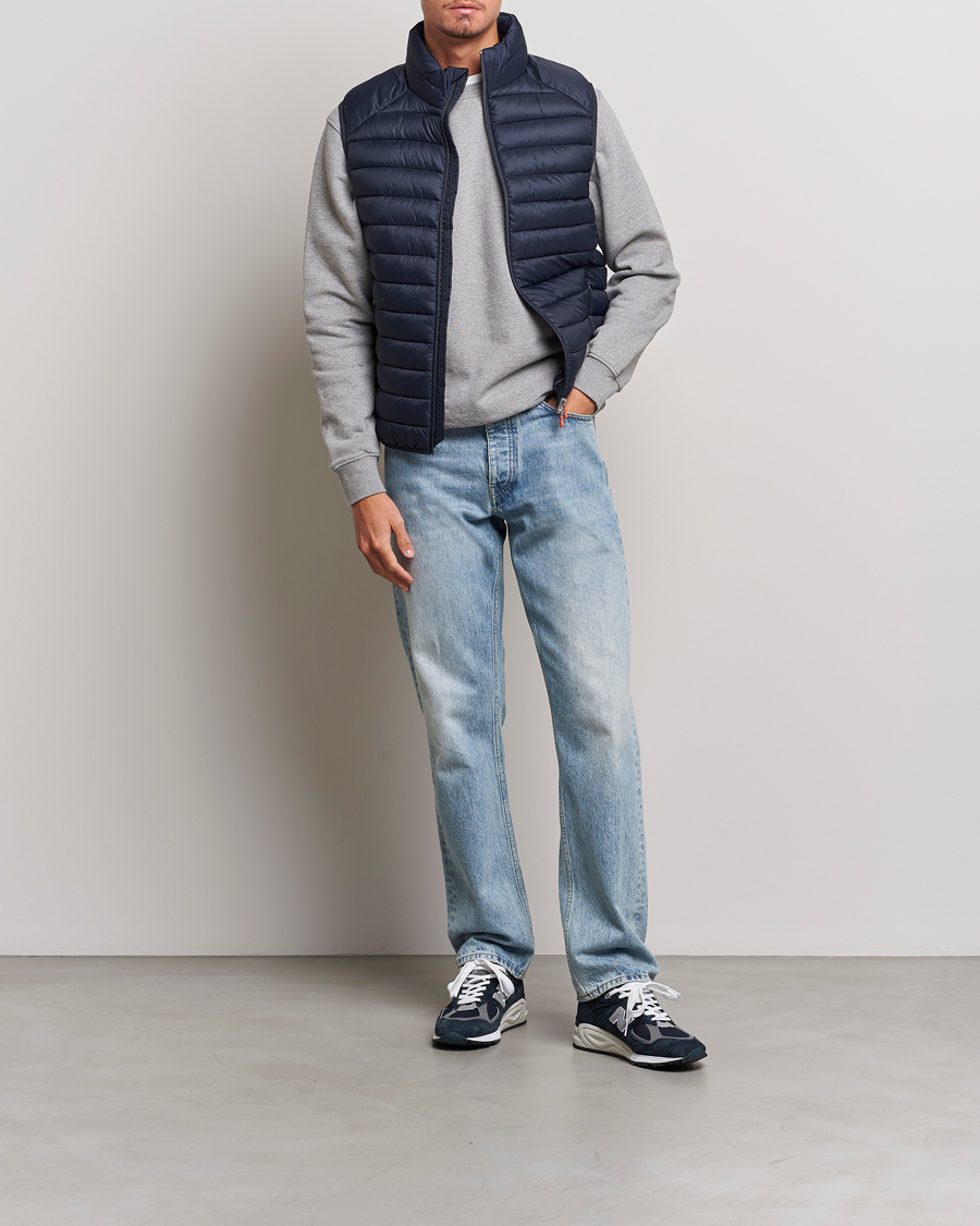 Uomini | Gilet | Save The Duck | Adam Lightweight Padded Vest Blue Black