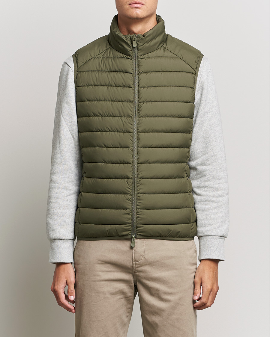 Uomini | Gilet | Save The Duck | Liam Matt Lightweight Vest Laurel Green