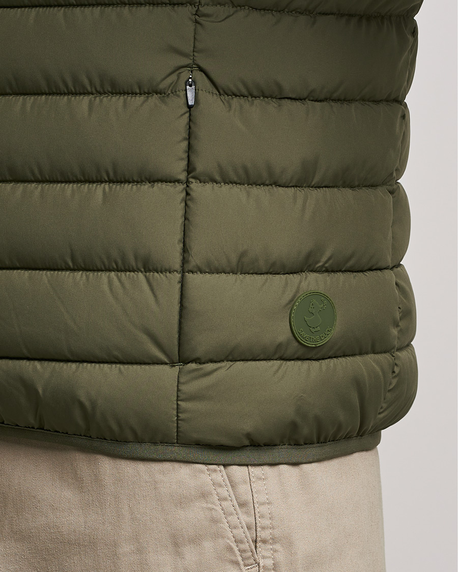 Uomini | Gilet | Save The Duck | Liam Matt Lightweight Vest Laurel Green