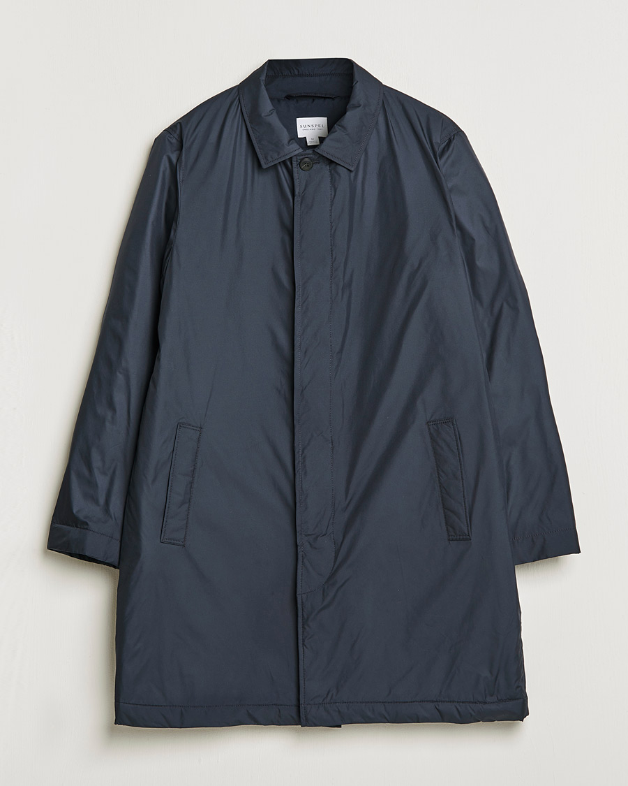 Uomini | Giacche | Sunspel | Recycled Polyester Padded Coat Navy