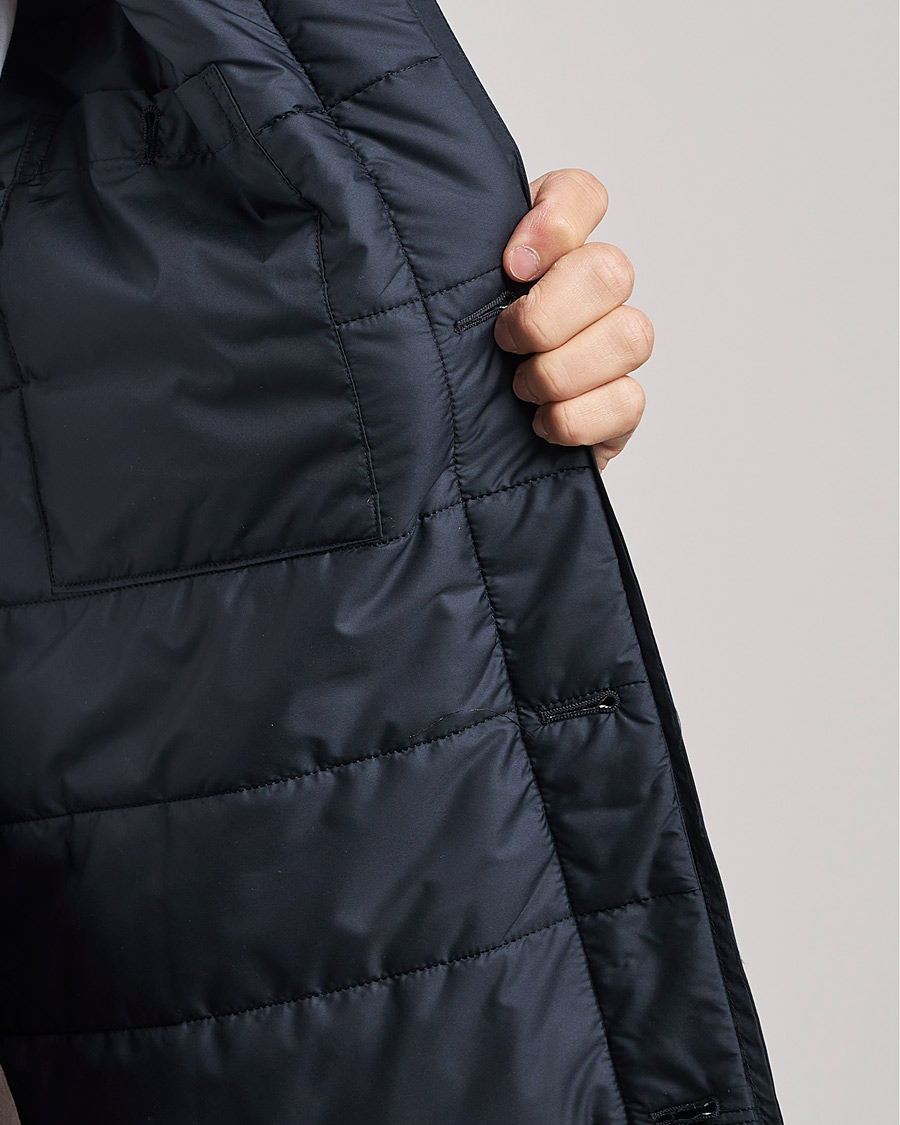 Uomini | Giacche | Sunspel | Recycled Polyester Padded Coat Navy
