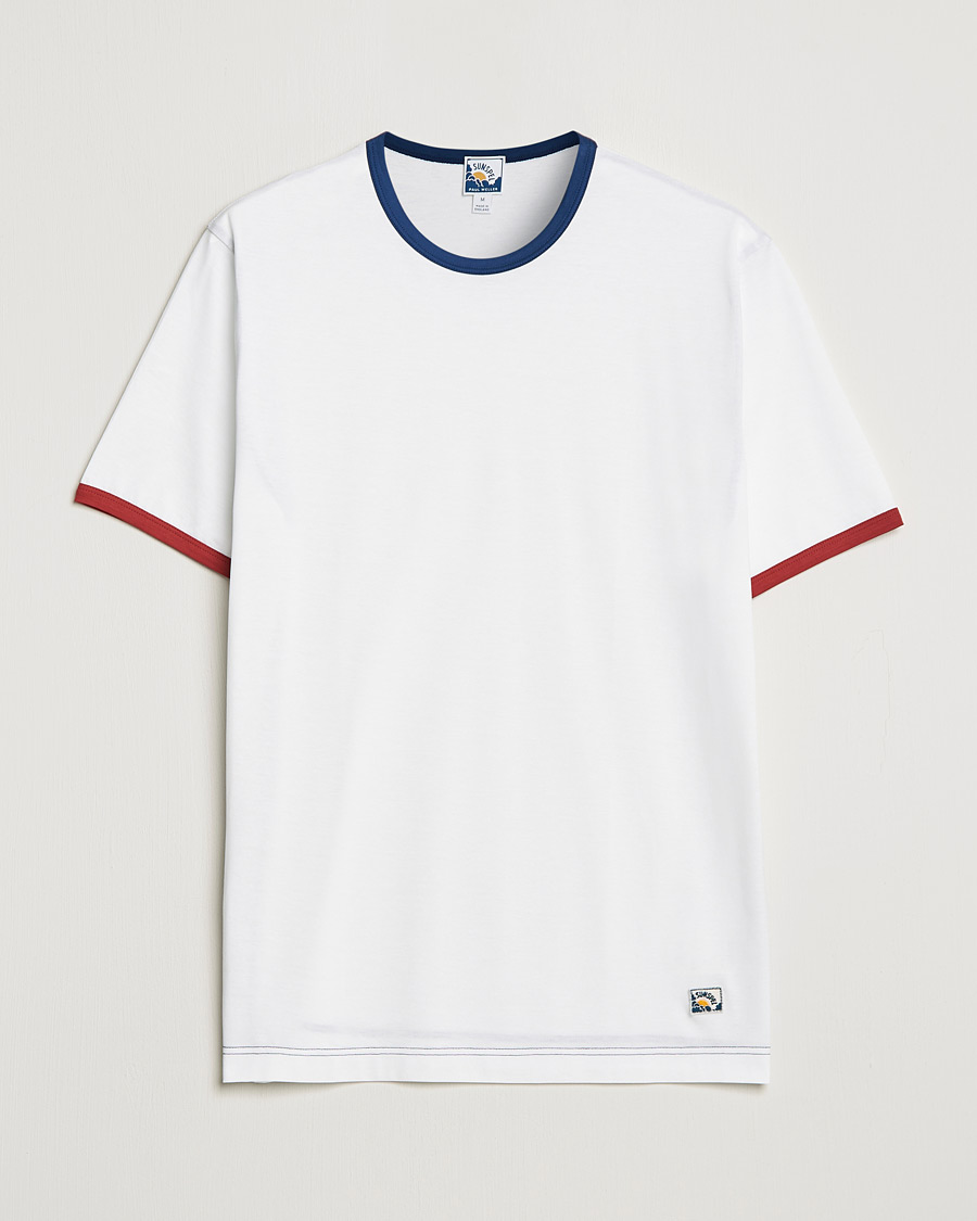 Uomini | T-shirt | Sunspel | Paul Weller Supima Cotton T-Shirt White