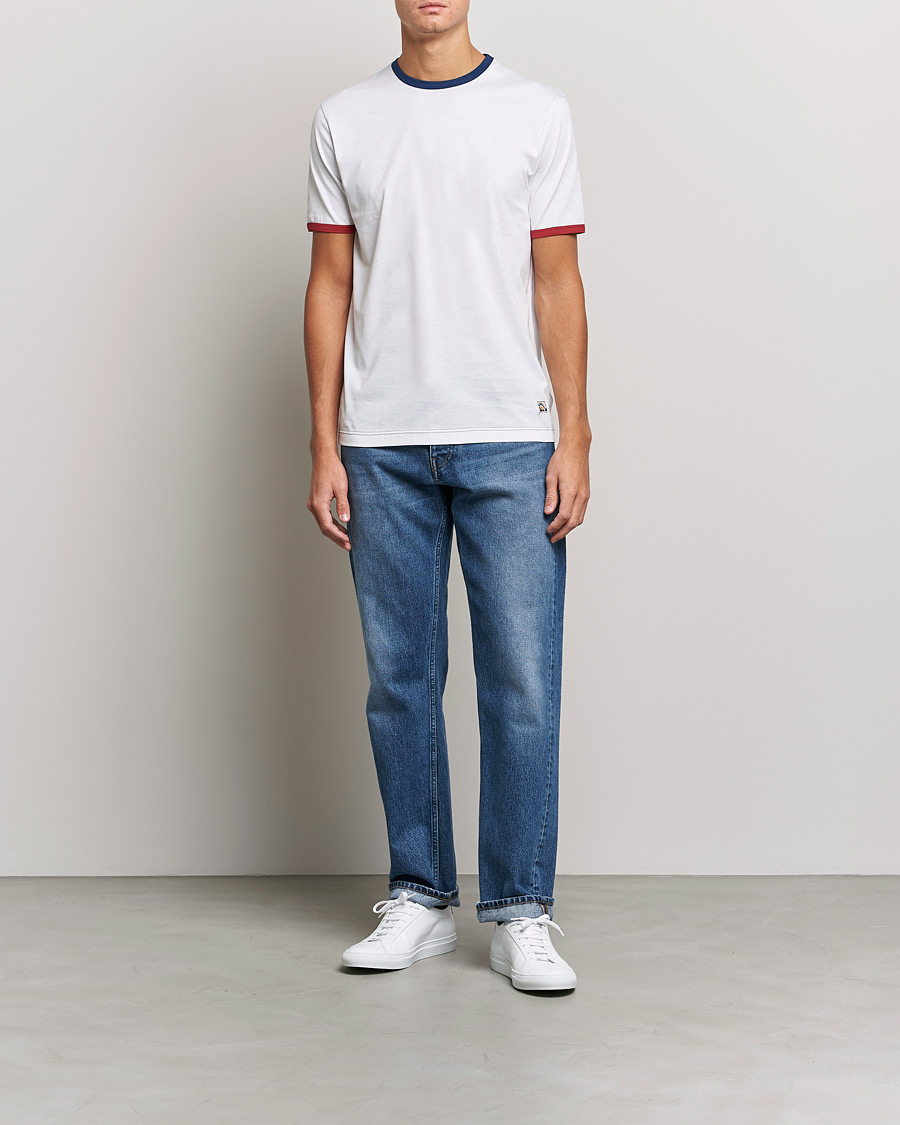 Uomini | T-shirt | Sunspel | Paul Weller Supima Cotton T-Shirt White