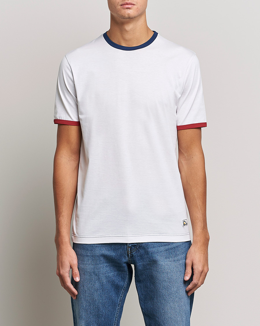 Uomini | T-shirt | Sunspel | Paul Weller Supima Cotton T-Shirt White