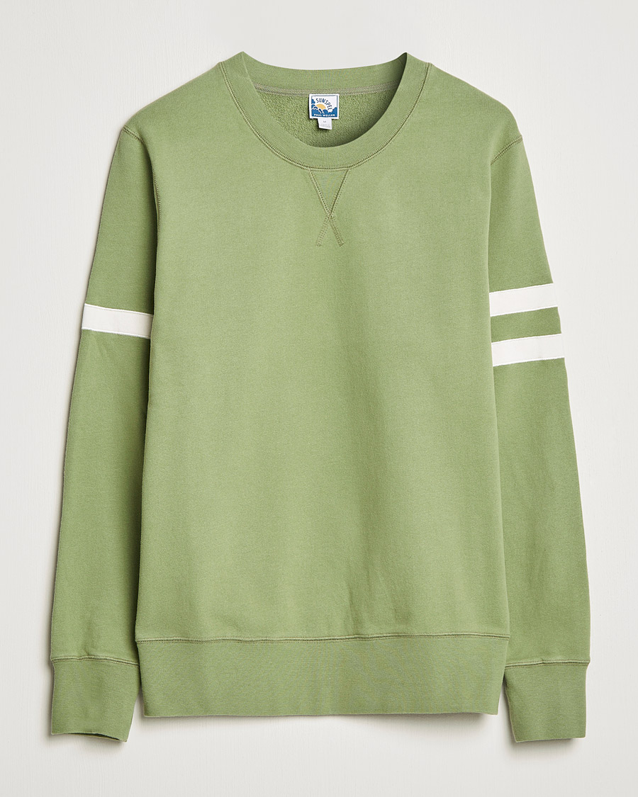 Uomini | Maglieria | Sunspel | Paul Weller Loopback Sweatshirt Dark Sage