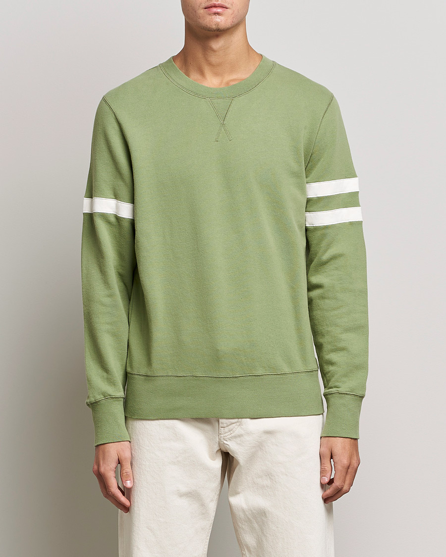 Uomini | Maglieria | Sunspel | Paul Weller Loopback Sweatshirt Dark Sage