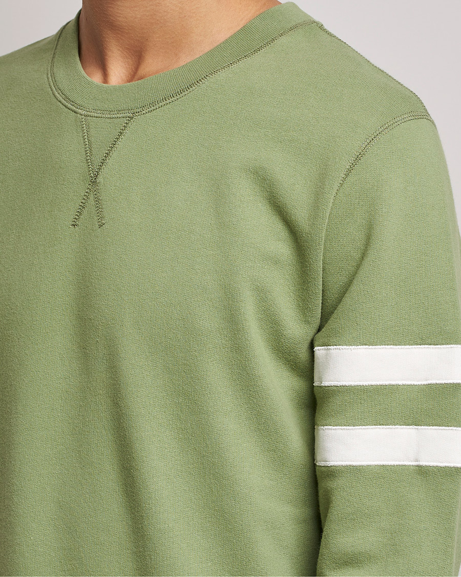 Uomini | Maglieria | Sunspel | Paul Weller Loopback Sweatshirt Dark Sage