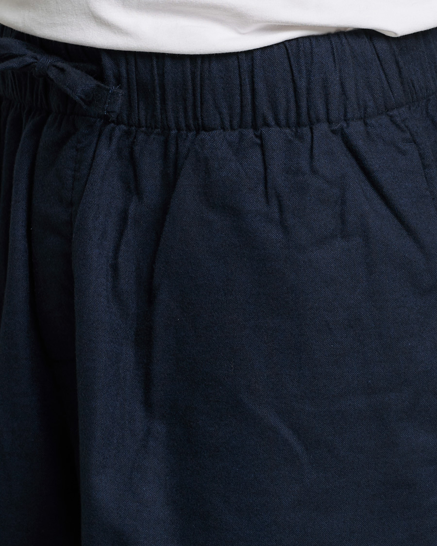 Uomini | Accappatoi & Pigiami | Tekla | Flannel Pyjama Shorts Midnight Blue