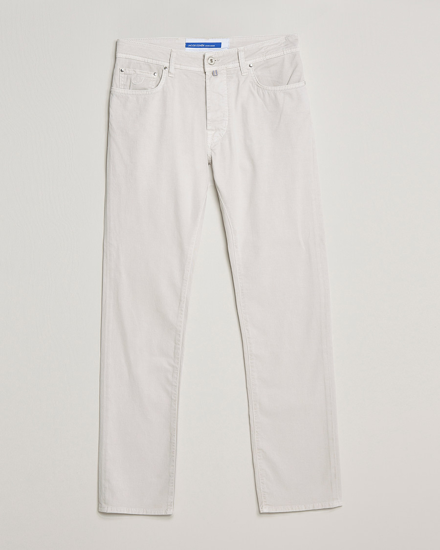 Uomini | Pantaloni | Jacob Cohën | Bard 5-Pocket Cotton Trousers Off White