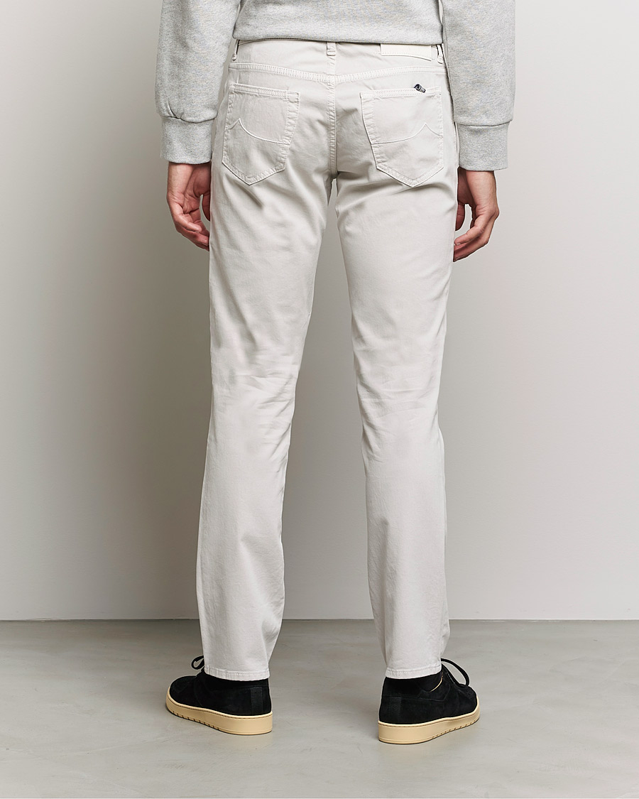 Uomini | Pantaloni | Jacob Cohën | Bard 5-Pocket Cotton Trousers Off White