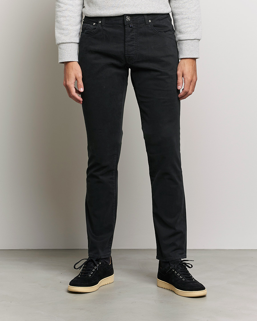 Uomini | Pantaloni | Jacob Cohën | Bard 5-Pocket Cotton Trousers Black