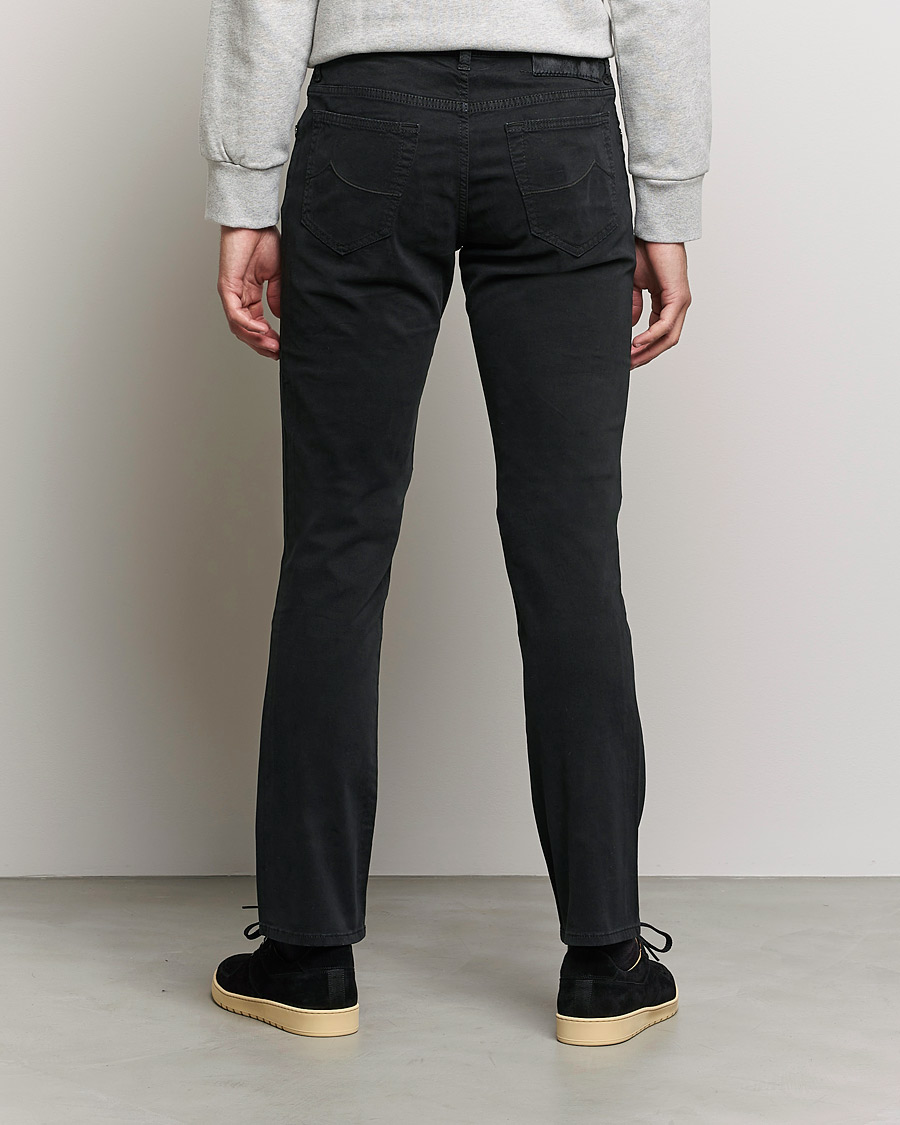Uomini | Pantaloni | Jacob Cohën | Bard 5-Pocket Cotton Trousers Black
