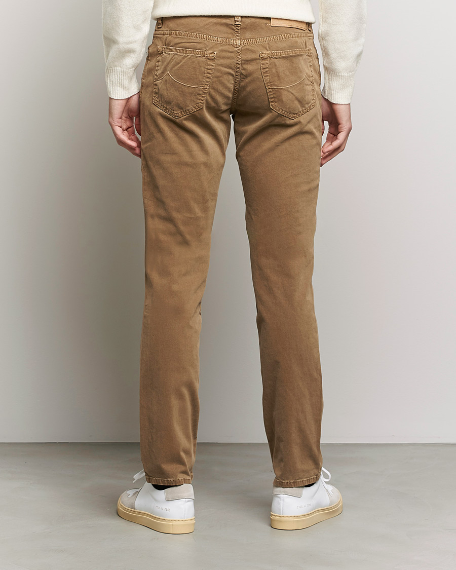 Uomini | Pantaloni | Jacob Cohën | Bard 5-Pocket Cotton Trousers Light Brown