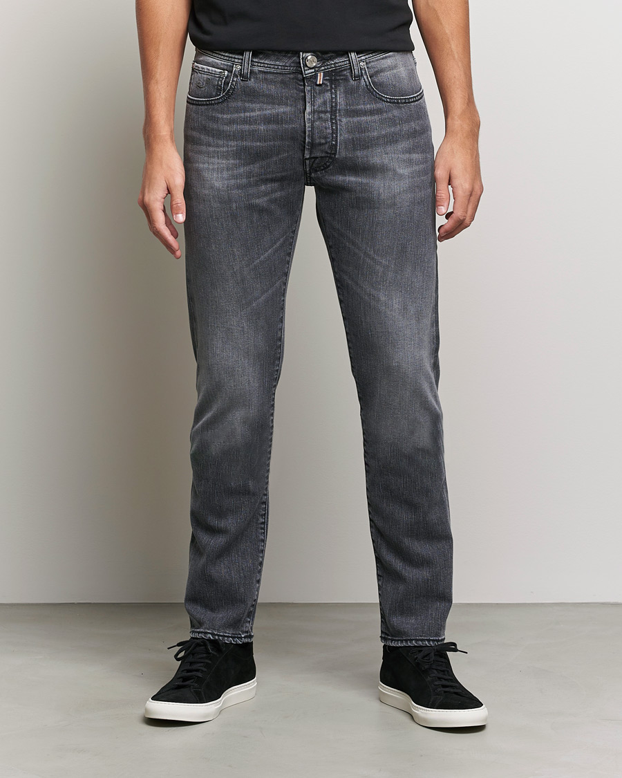 Uomini | Jeans | Jacob Cohën | Bard Limited Edition Slim Fit Jeans Grey/Black