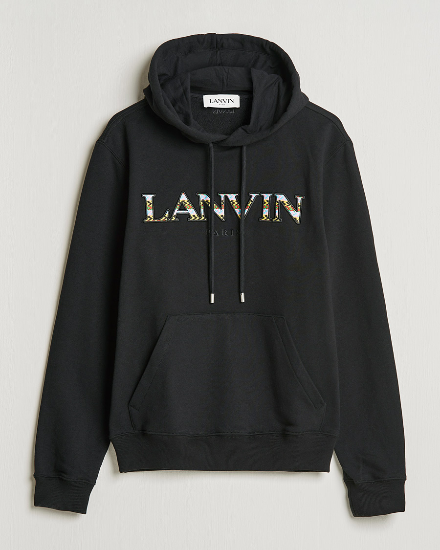 Uomini | Maglieria | Lanvin | Curb Logo Hoodie Black