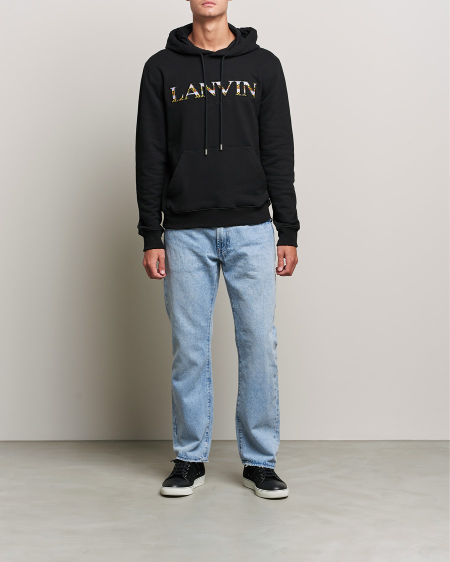 Uomini | Maglieria | Lanvin | Curb Logo Hoodie Black