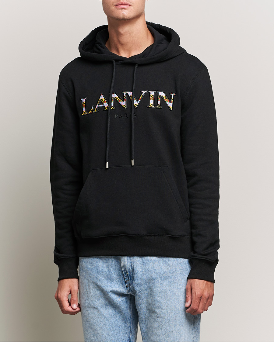 Uomini | Maglieria | Lanvin | Curb Logo Hoodie Black