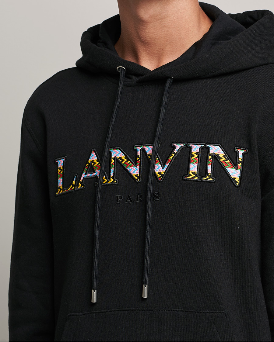 Uomini | Maglieria | Lanvin | Curb Logo Hoodie Black
