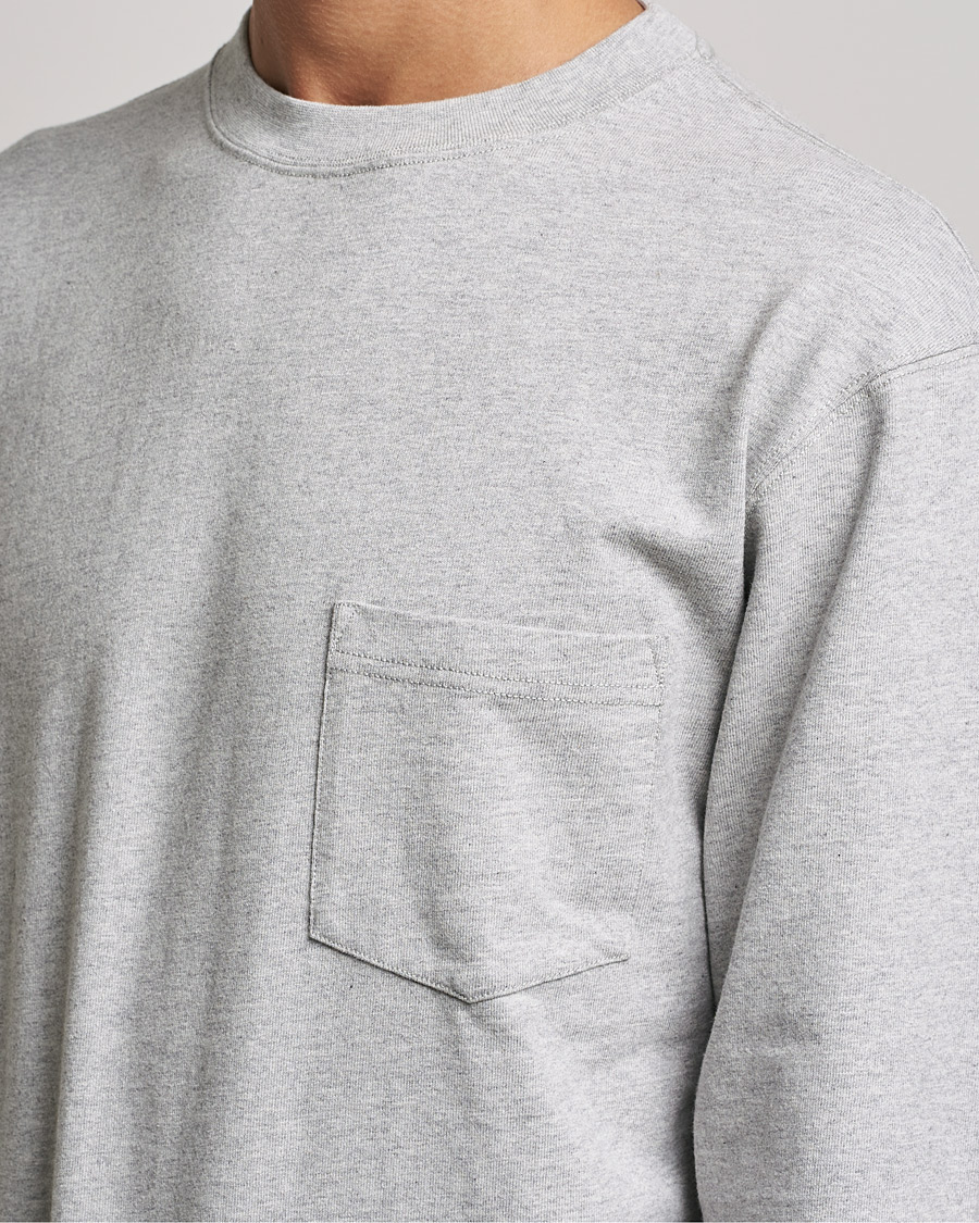 Uomini | T-shirt | Snow Peak | Recycled Cotton Heavy L/S T shirt Medium Grey