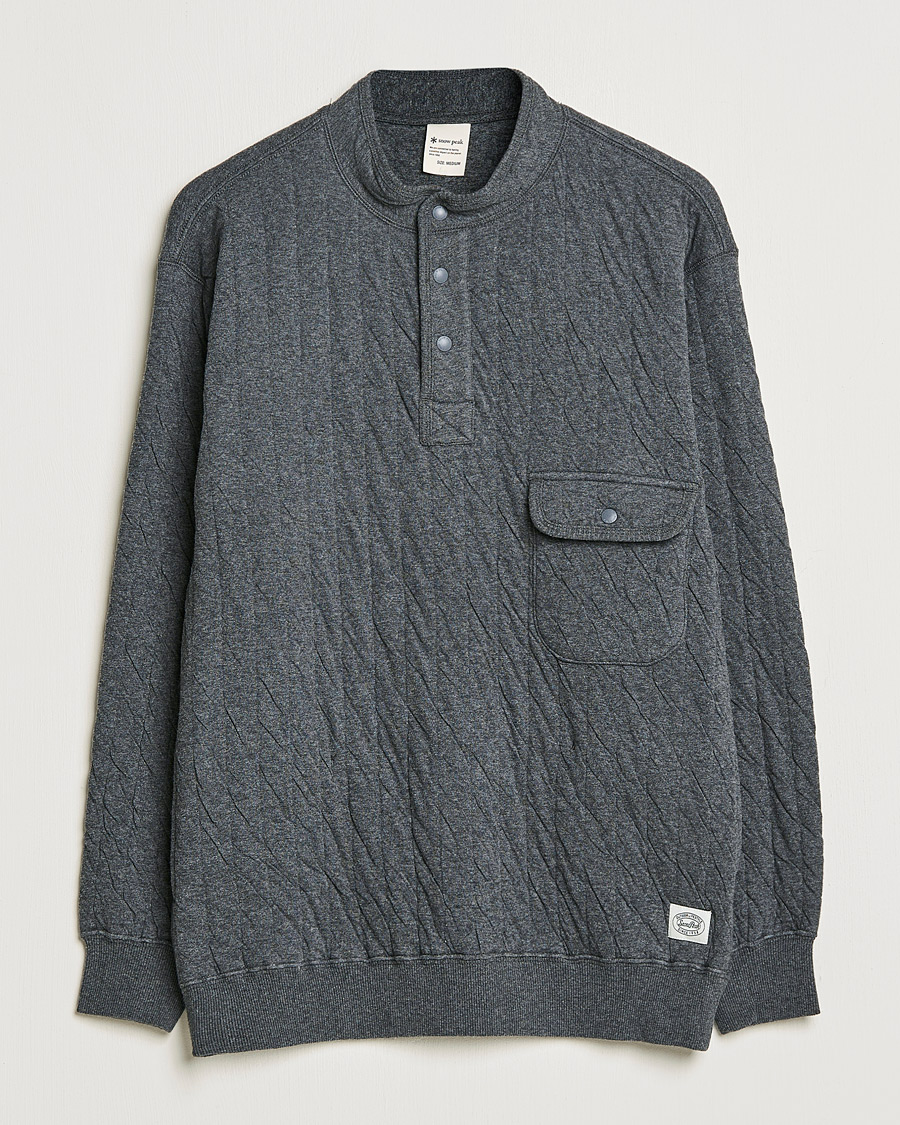 Uomini | Maglieria | Snow Peak | Natural Warm Stretch Pullover Medium Grey