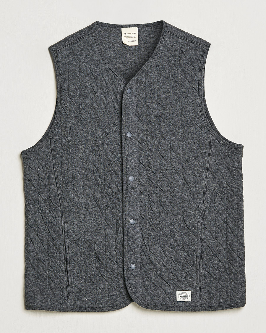 Uomini | Maglieria | Snow Peak | Natural Warm Stretch Vest Medium Grey