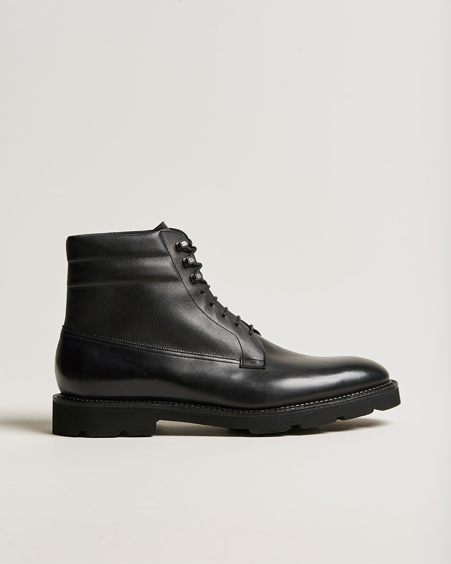 Uomini | John Lobb Adler Leather Boot Black Calf | John Lobb | Adler Leather Boot Black Calf
