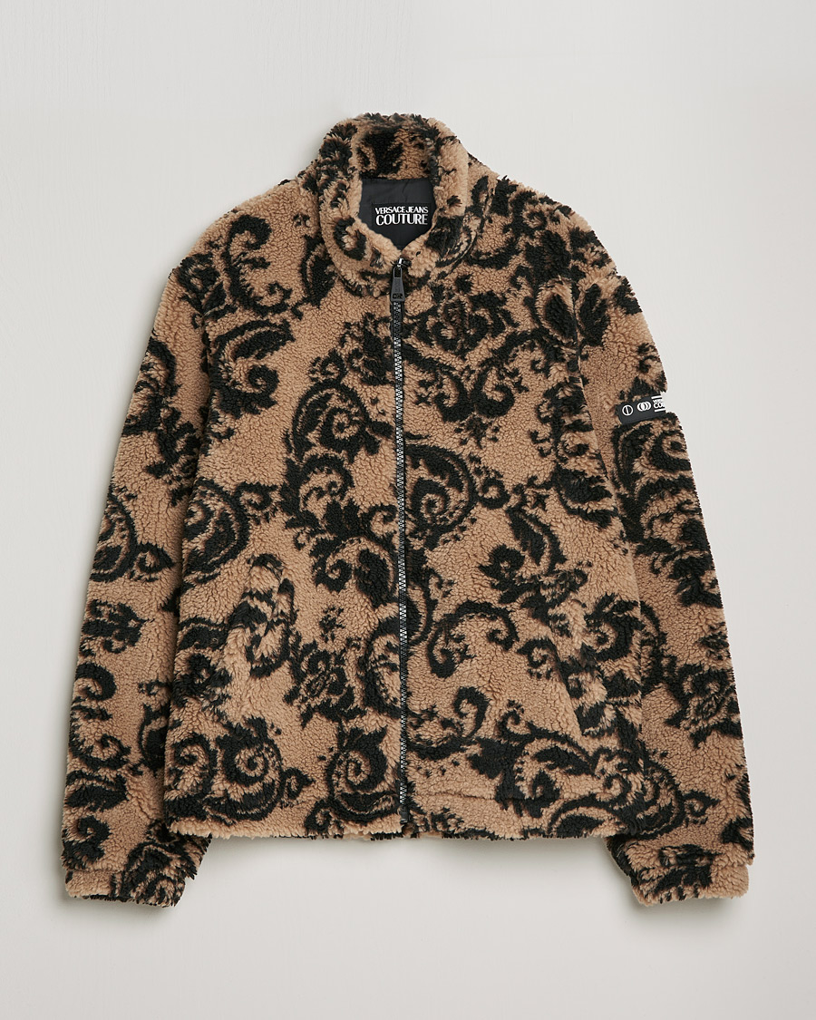 Uomini | Giacche | Versace Jeans Couture | Teddy Jacquard Jacket Tortora