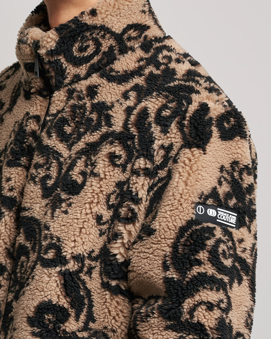 Uomini | Giacche | Versace Jeans Couture | Teddy Jacquard Jacket Tortora