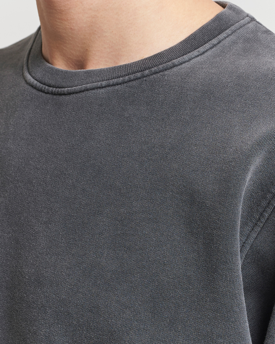 Uomini | Maglieria | Colorful Standard | Classic Organic Crew Neck Sweat Faded Black