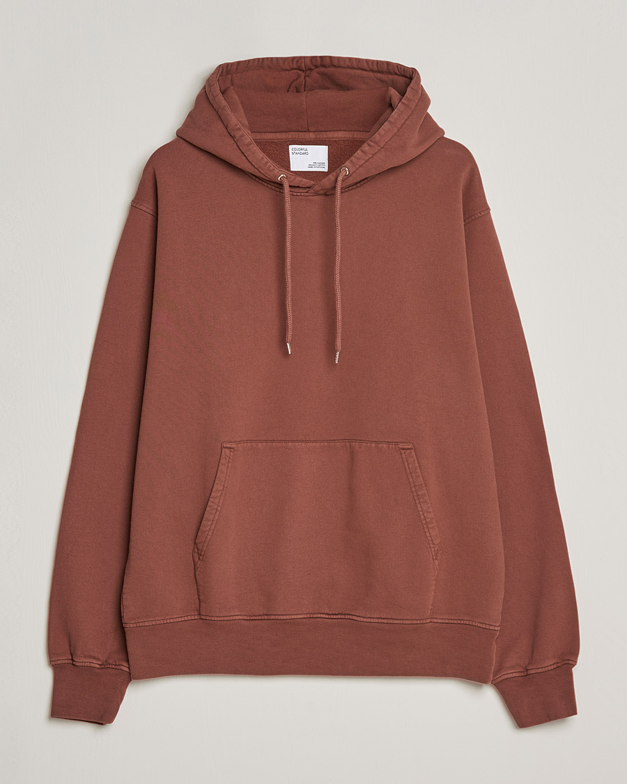 Uomini | Maglieria | Colorful Standard | Classic Organic Hood Cinnamon Brown
