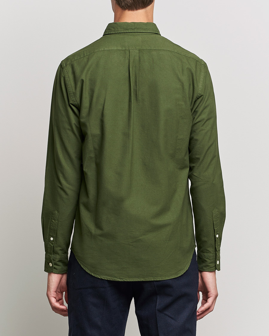 Uomini | Camicie | Colorful Standard | Classic Organic Oxford Button Down Shirt Seaweed Green