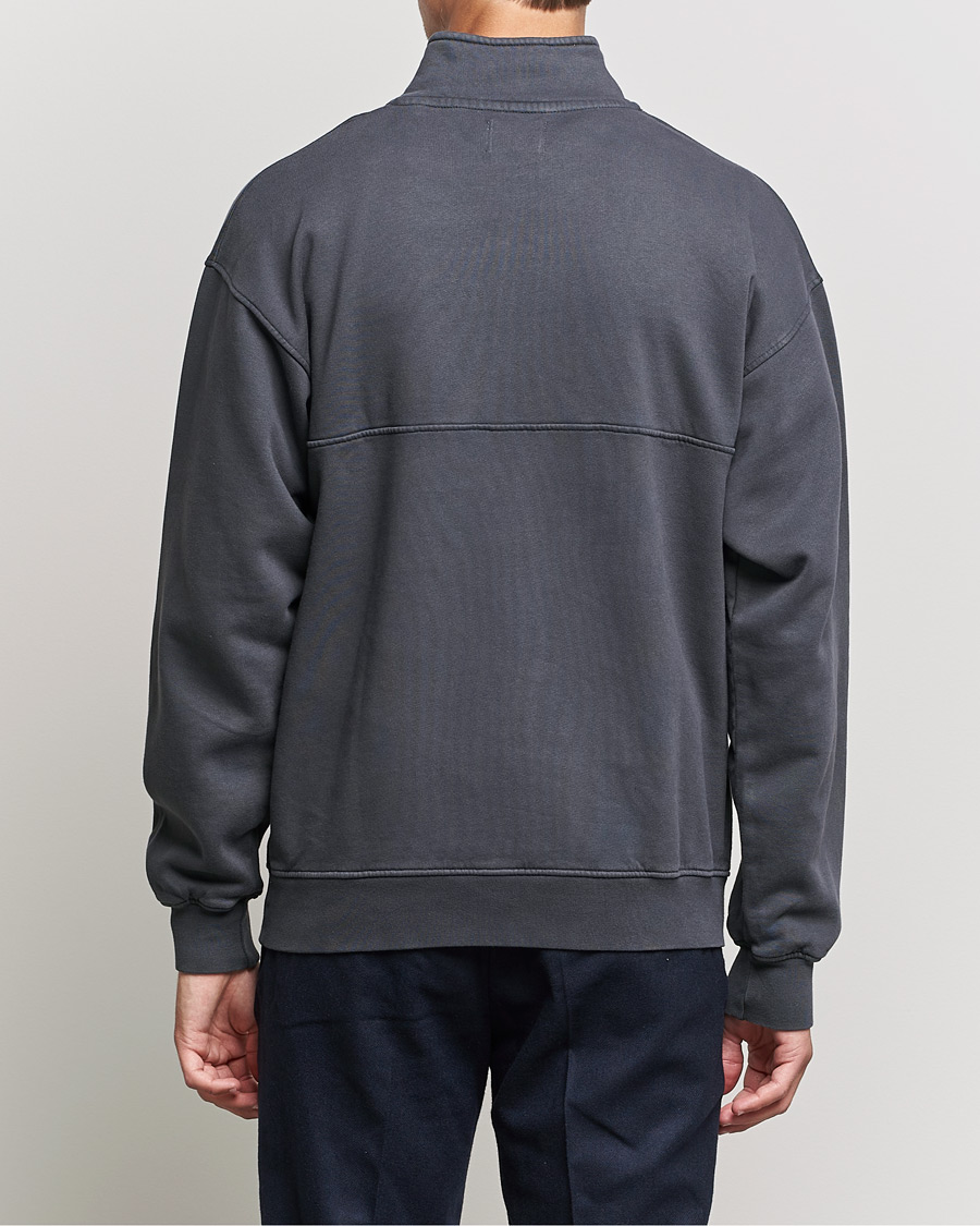 Uomini | Maglieria | Colorful Standard | Classic Organic Half-Zip Lava Grey