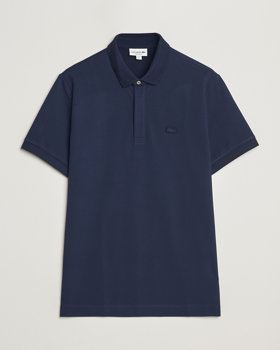 Uomini | Polo | Lacoste | Paris Polo Piké Navy Blue