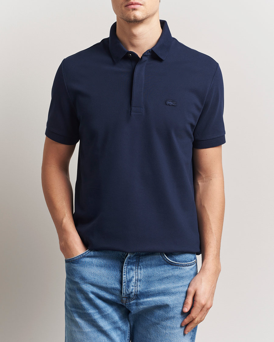 Uomini | Polo | Lacoste | Paris Polo Piké Navy Blue