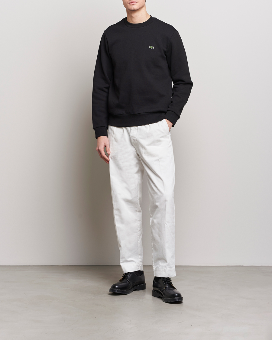 Uomini | Maglieria | Lacoste | Crew Neck Sweatshirt Black