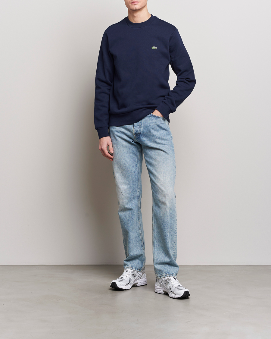 Uomini | Maglieria | Lacoste | Crew Neck Sweatshirt Navy Blue