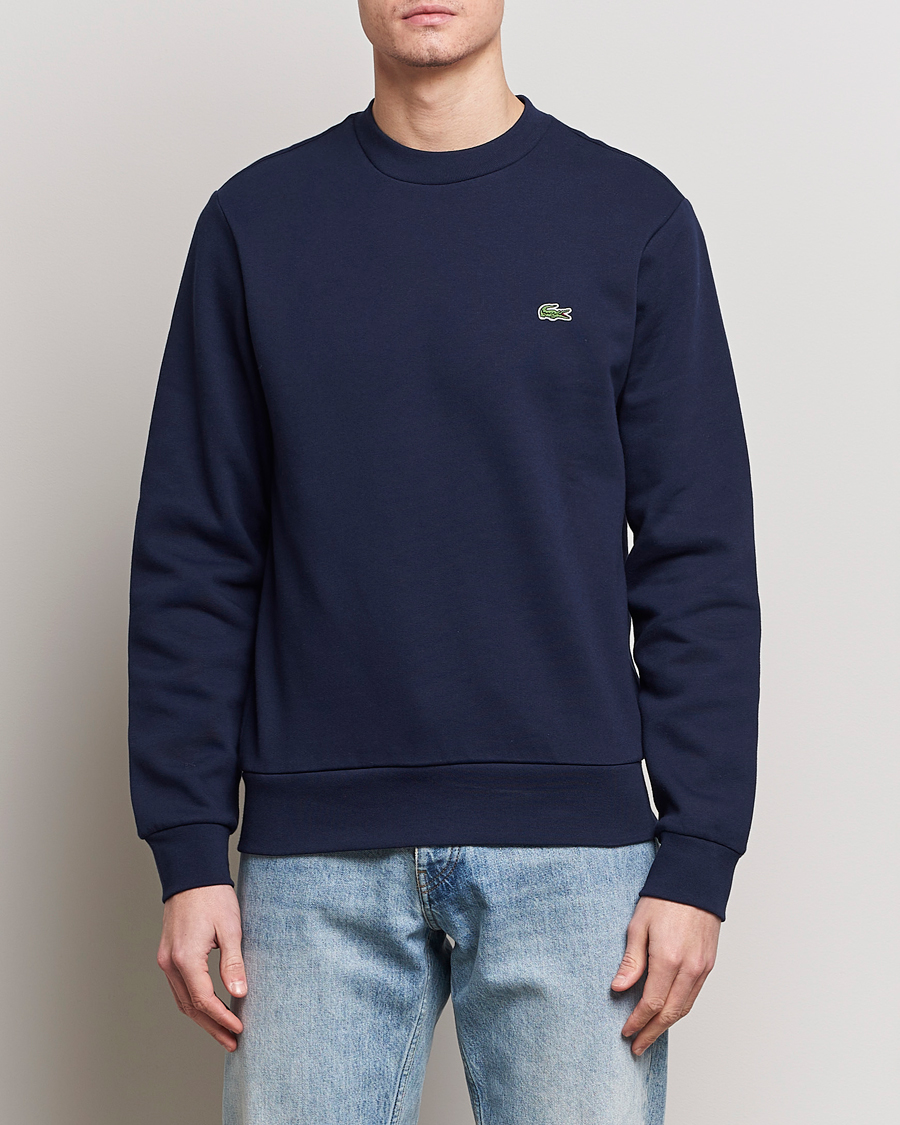 Uomini | Maglieria | Lacoste | Crew Neck Sweatshirt Navy Blue