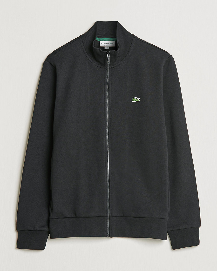 Uomini | Maglieria | Lacoste | Full Zip Sweater Black