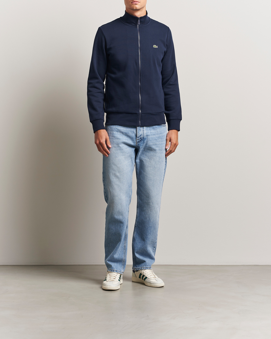 Uomini | Maglieria | Lacoste | Full Zip Sweater Navy