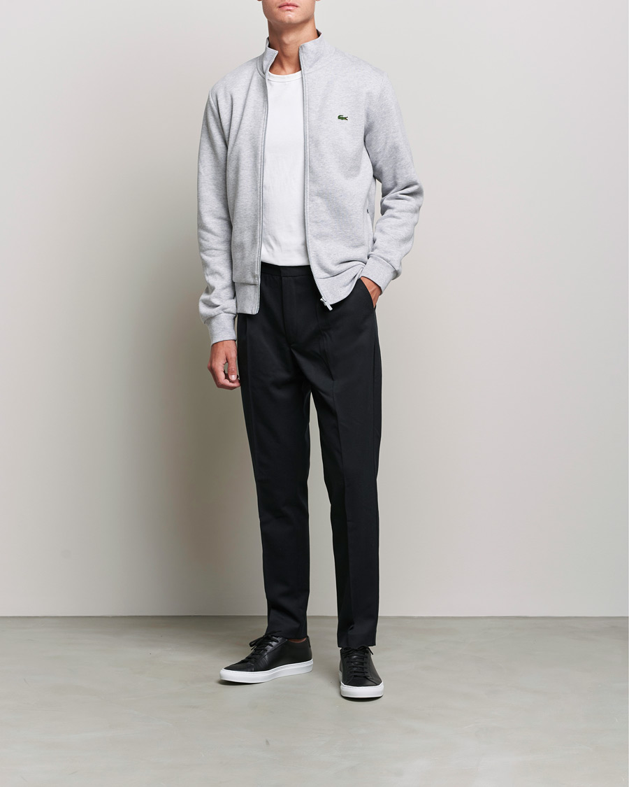 Uomini | Maglieria | Lacoste | Full Zip Sweater Silver Chine