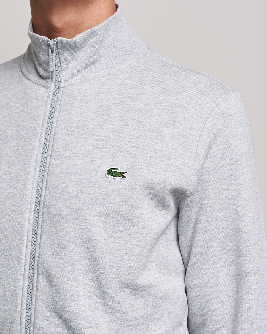 Uomini | Maglieria | Lacoste | Full Zip Sweater Silver Chine