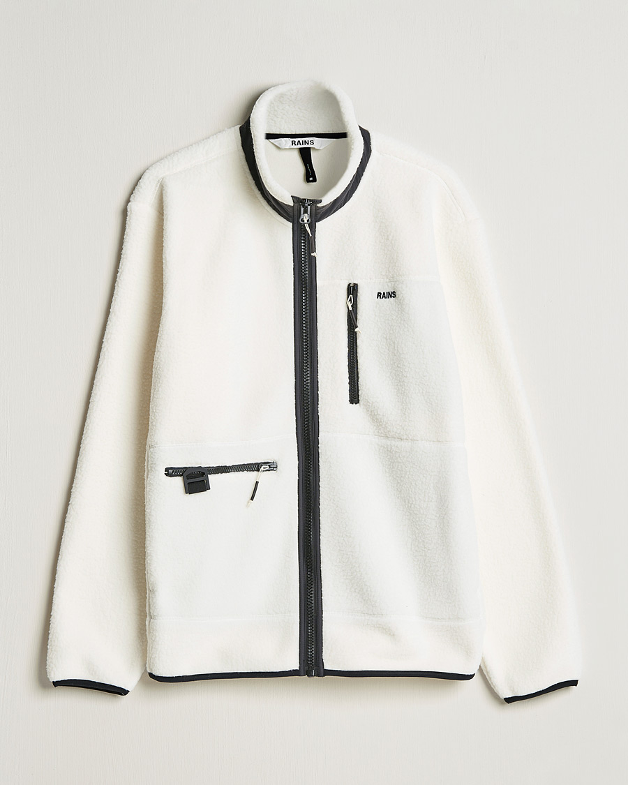 Uomini | Maglieria | RAINS | Heavy Fleece Full Zip Jacket Fossil